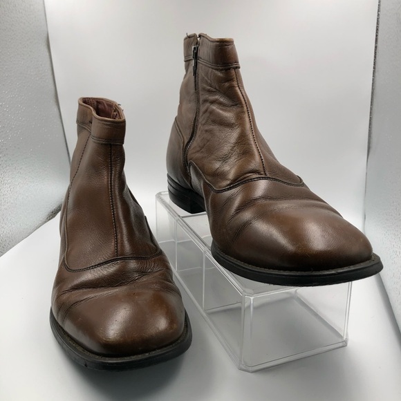 O\'Sullivan Men\'s Boot Shoe Brown Leather Zip 8.5 main image 8